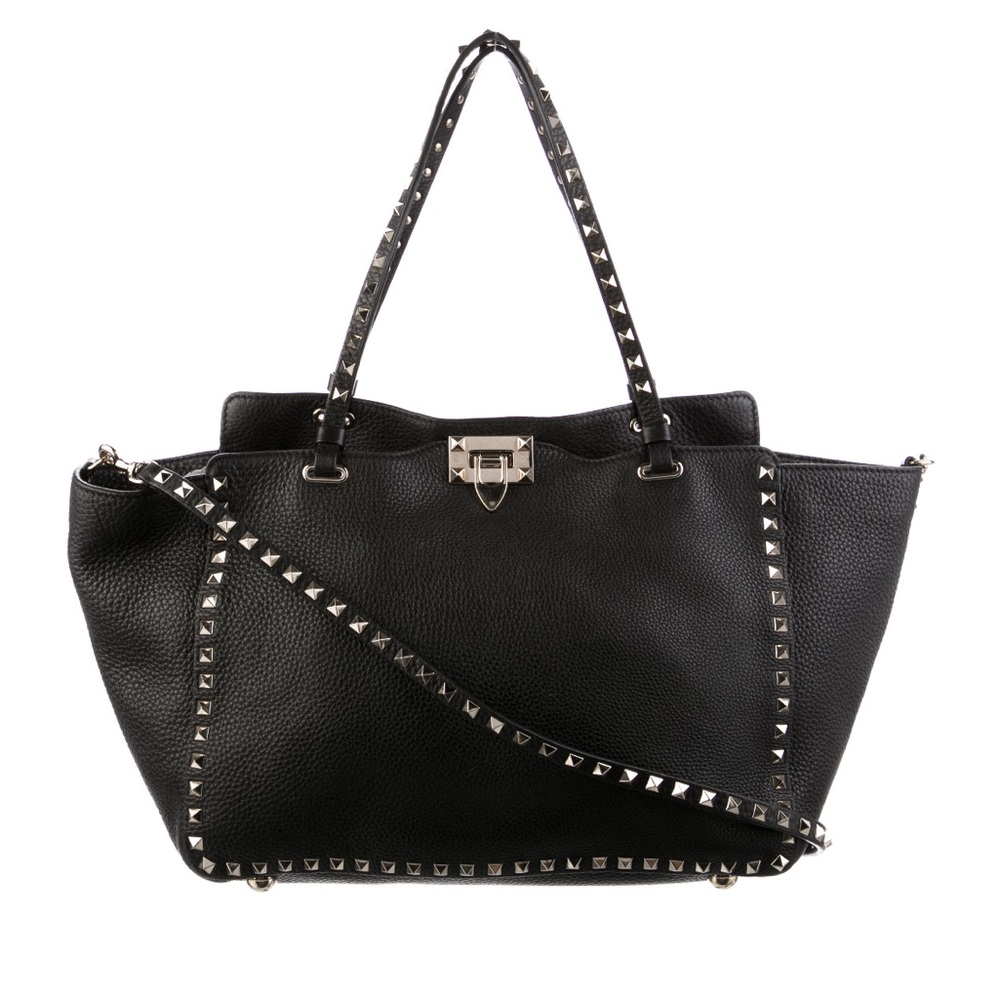 GRAINY CALFSKIN ROCKSTUD BAG